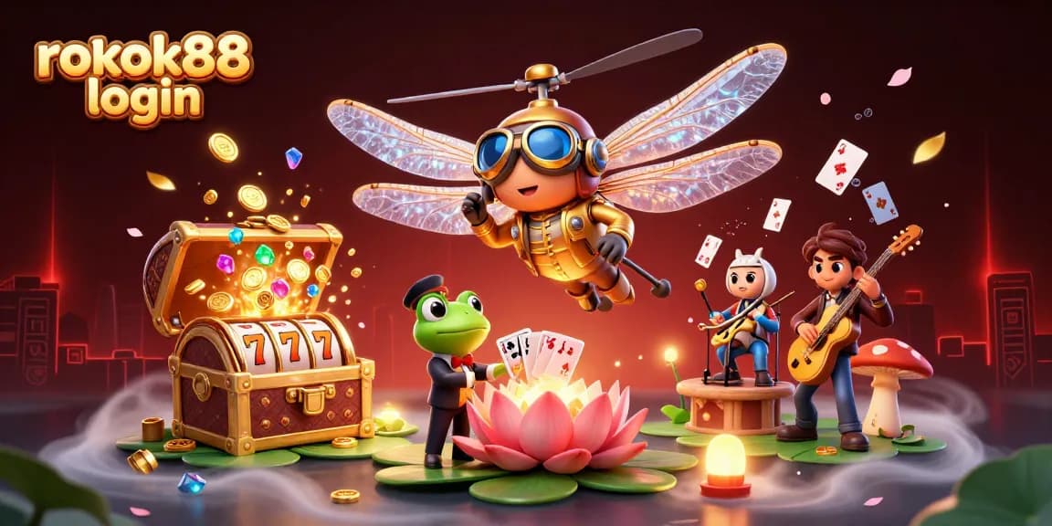 Immerse yourself in the vibrant world of gambling with rokok88 login, featuring lively characters and thrilling game elements!