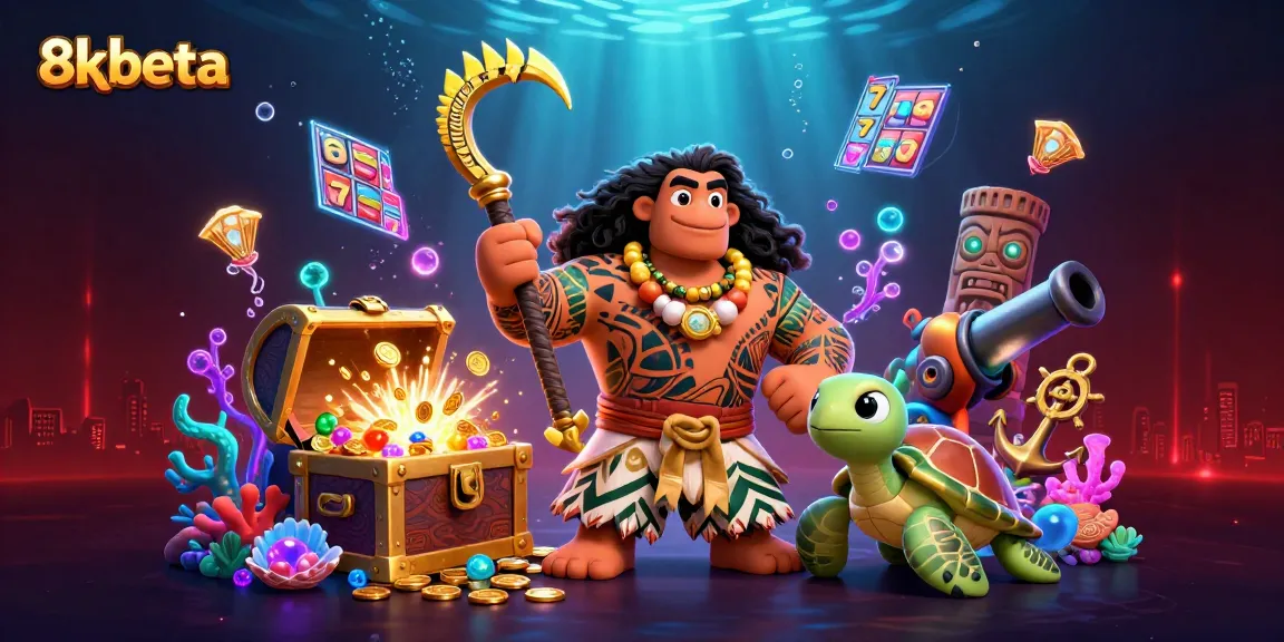 Experience thrilling jackpots with 8kbeta in a vibrant casino-themed underwater adventure.