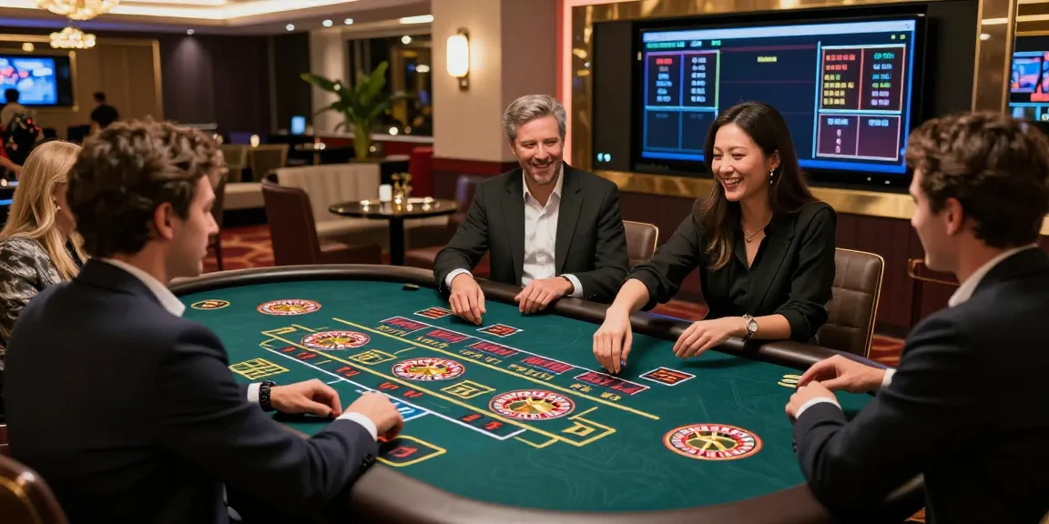Exciting gaming scene at man88 online casino with live dealers and vibrant tables