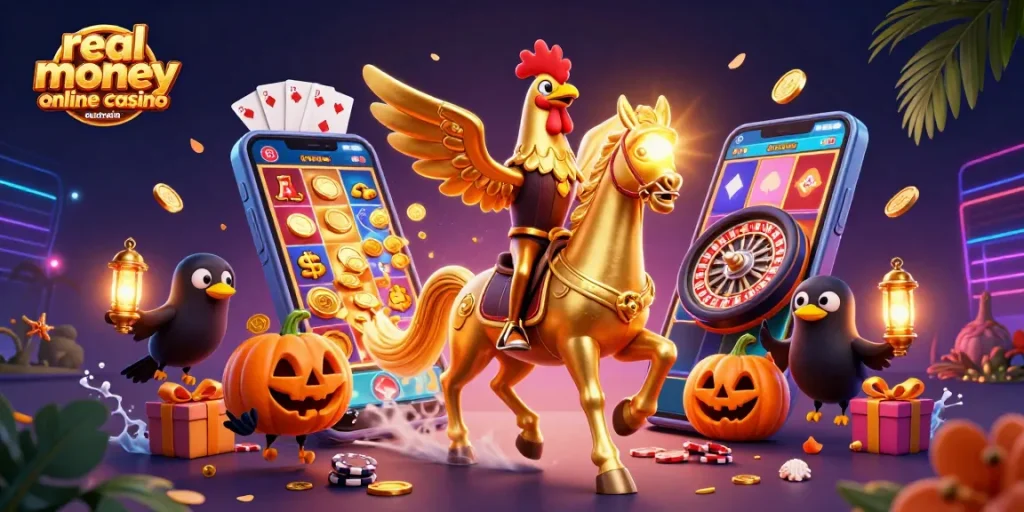 Play exciting games at a real money online casino Australia featuring vibrant casino elements.